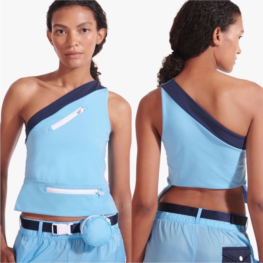 STAUD NB X STAUD NBSLEEK ZIP TOP ALASKAN BLUE SZ XS